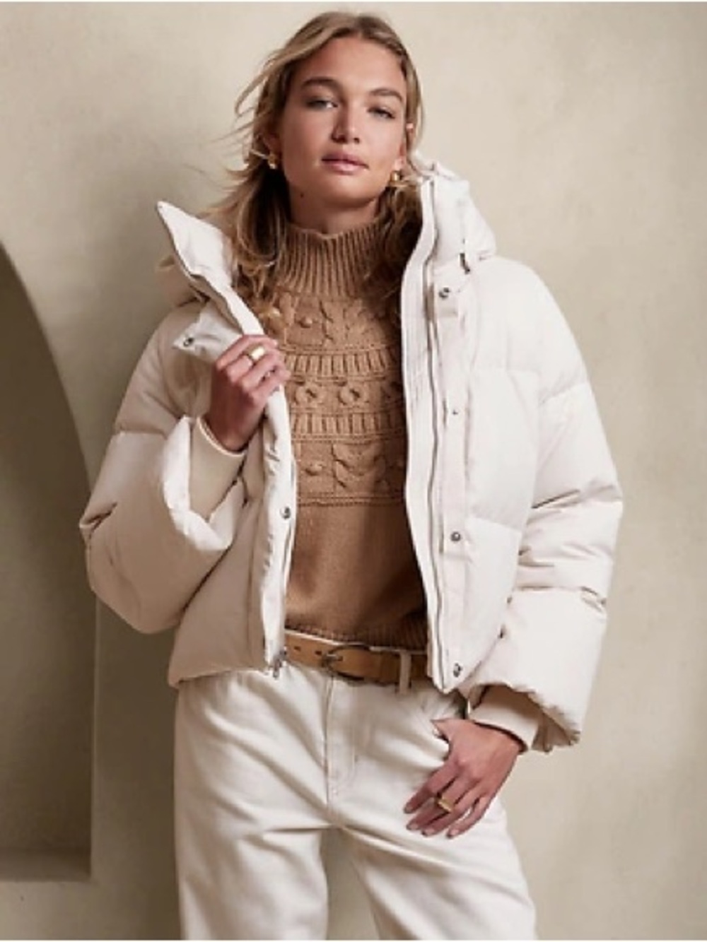 Banana Republic alps oversized puffer down jacket